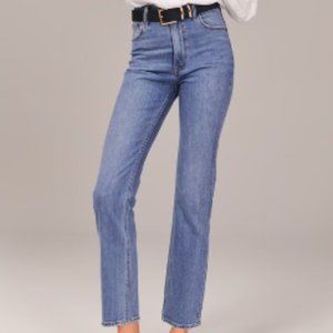 Abercrombie & Fitch The Ankle Straight Ultra High Rise